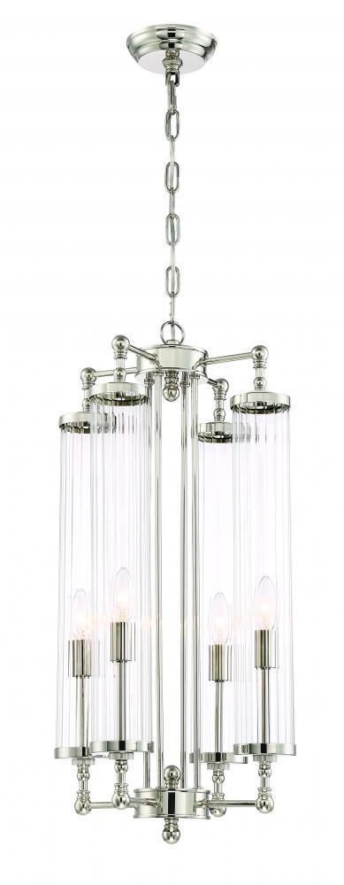 Zeev Lighting Regis 1 Light Candle Pendant Model: P30069-4-PN