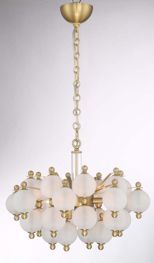Zeev Lighting Rondure 1 Light Down Chandelier Model: CD10173/6/PB