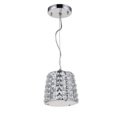 Zeev Lighting Ryder 1 Light Down Mini Pendant Model: MP40022-1-CH