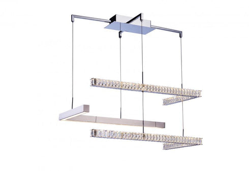 Zeev Lighting Stellare 1 Light Down Chandelier Model: CD10089-LED-CH-D