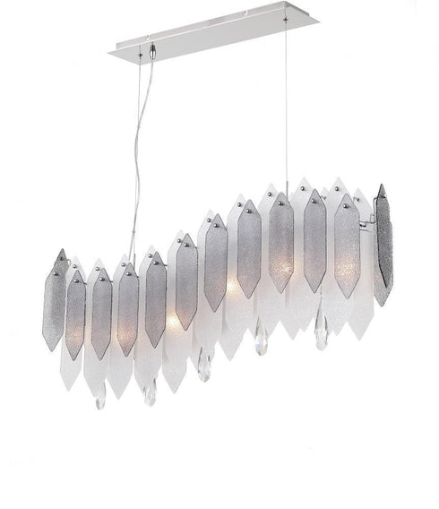 Zeev Lighting Stratus 6 Light Down Chandelier Model: CD10096-6-CH-ABF