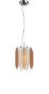 Zeev Lighting Stratus 1 Light Down Mini Pendant Model: MP40026-1-CH-ABF