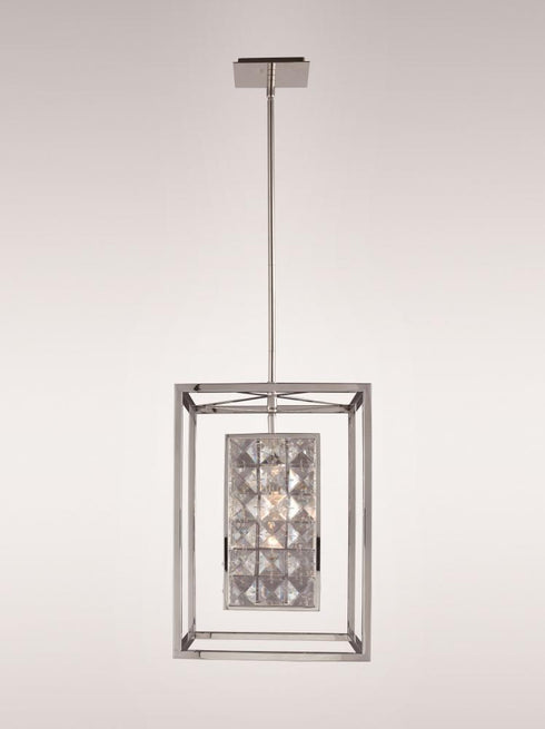Zeev Lighting Struttura 1 Light Down Mini Pendant Model: MP40013-1-SS