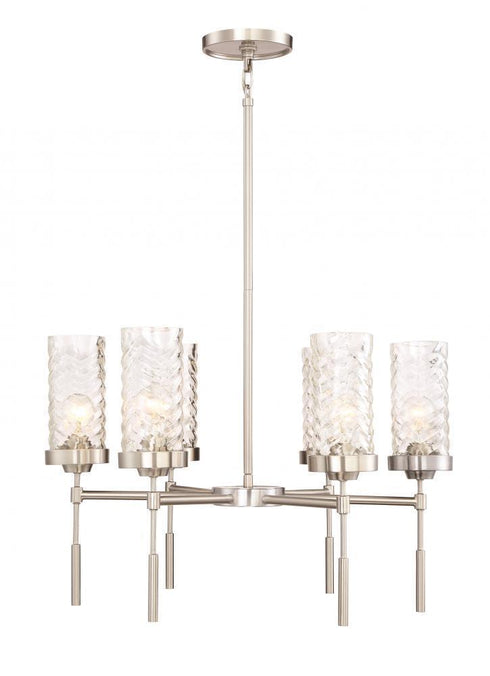 Zeev Lighting Triticus 6 Light Up Chandelier Model: CD10117-6-BN