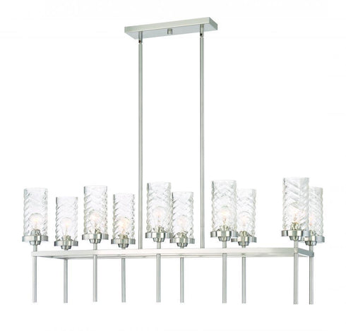 Zeev Lighting Triticus 10 Light Up Chandelier Model: CD10119-10-BN