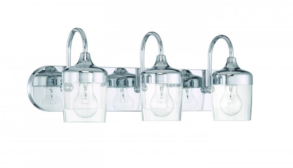 Craftmade Wrenn 3 Light Vanity in Chrome Model: 58103-CH– Lighting ...