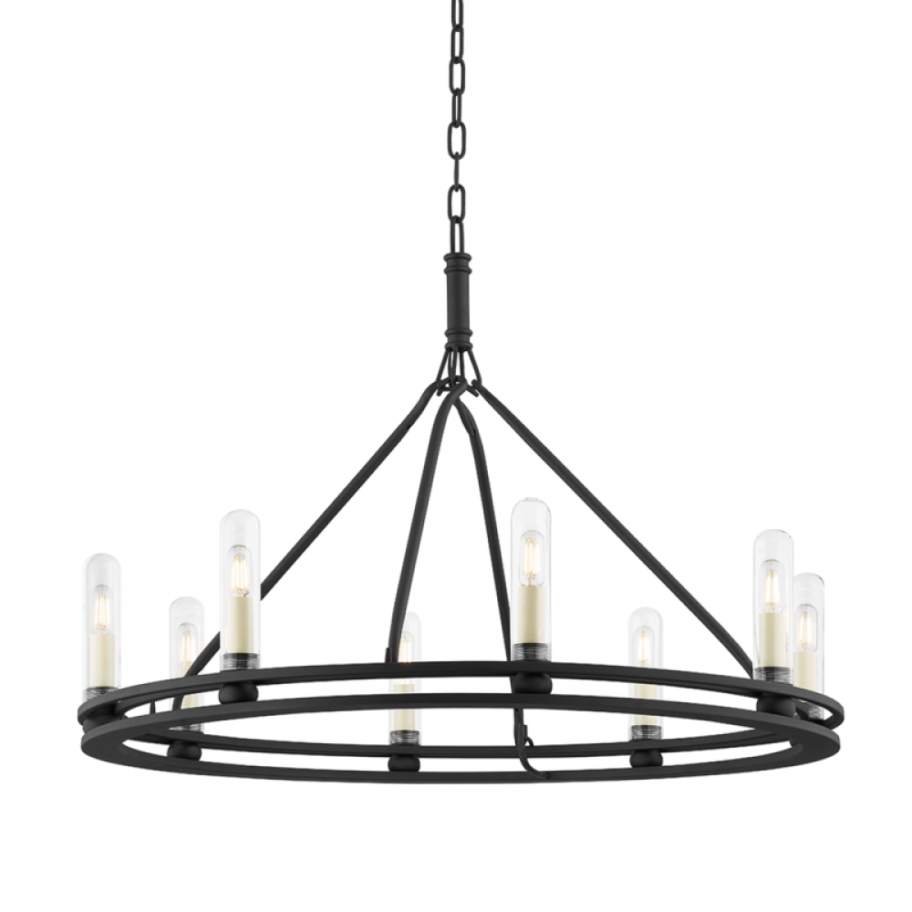 Troy Sutton 8 Light Exterior Chandelier Model: F6233-TBK– Lighting ...