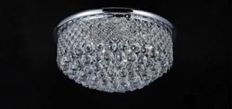 Embedded Crystal Frame with Crystal Balls Round Ceiling Light– Lighting ...