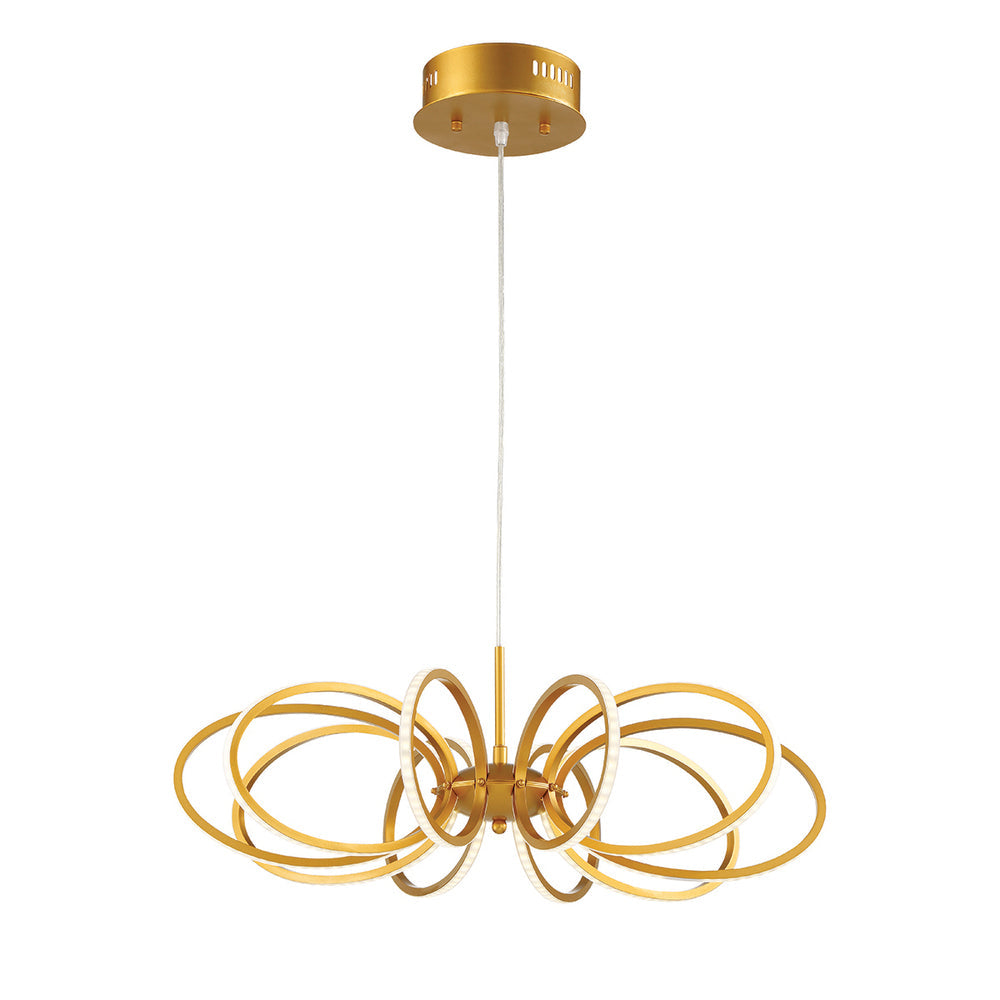 Eurofase Tela Rings Of Curved Aluminum With Integral LED Model: 30039 ...